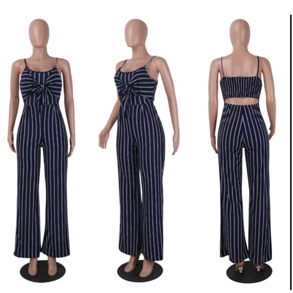 summer One piece romper outfit*navy blue